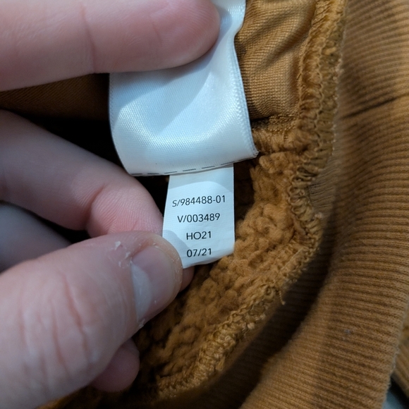 Athleta Tugga Sherpa Hoodie Women's S Pull Over Burnt Orange - Picture 5 of 7